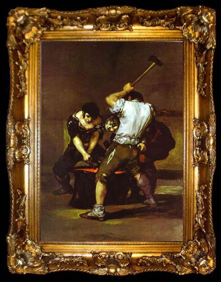 framed  Francisco Jose de Goya La fragna (Smithy)., ta009-2